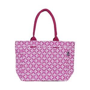 aqva printed cotton canvas tote bag for women amp men - reusable shoulder bag with full top zipper inner pocket