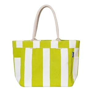 aqva printed cotton canvas tote bag for women amp men - reusable shoulder bag with full top zipper inner pocket