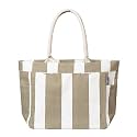 AQVA Printed Cotton Canvas Tote Bag for Women &amp; Men - Reusable Shoulder Bag with Full Top Zipper, Inner Pocket