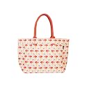 AQVA Printed Cotton Canvas Tote Bag for Women &amp; Men - Reusable Shoulder Bag with Full Top Zipper, Inner Pocket