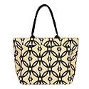 AQVA Printed Cotton Canvas Tote Bag for Women &amp; Men - Reusable Shoulder Bag with Full Top Zipper, Inner Pocket