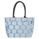 AQVA Printed Cotton Canvas Tote Bag for Women &amp; Men - Reusable Shoulder Bag with Full Top Zipper, Inner Pocket