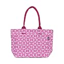 AQVA Printed Cotton Canvas Tote Bag for Women &amp; Men - Reusable Shoulder Bag with Full Top Zipper, Inner Pocket