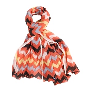aqva printed cotton scarf for women lightweight soft scarves stoles for summer amp winter size 43 x 75 inches