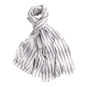 aqva printed cotton scarf for women lightweight soft scarves stoles for summer amp winter size 43 x 75 inches