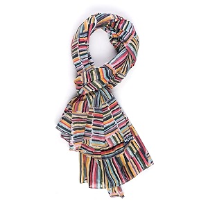 aqva printed cotton scarf for women lightweight soft scarves stoles for summer amp winter size 43 x 75 inches