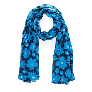 aqva printed cotton scarf for women lightweight soft scarves stoles for summer amp winter size 43 x 75 inches