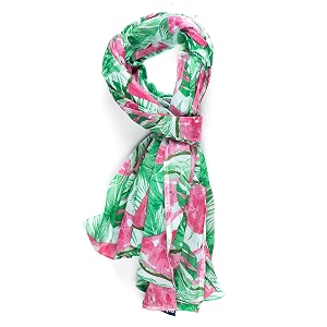 aqva printed cotton scarf for women lightweight soft scarves stoles for summer amp winter size 43 x 75 inches