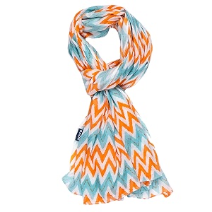 aqva printed cotton scarf for women lightweight soft scarves stoles for summer amp winter size 43 x 75 inches