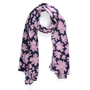 aqva printed cotton scarf for women lightweight soft scarves stoles for summer amp winter size 43 x 75 inches