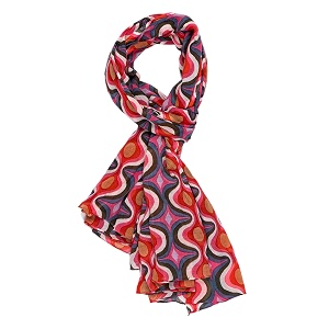 aqva printed cotton scarf for women lightweight soft scarves stoles for summer amp winter size 43 x 75 inches