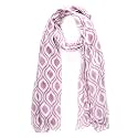 AQVA Printed Cotton Scarf for Women, Lightweight Soft Scarves Stoles for Summer &amp; Winter (Size: 43 X 75 Inches)