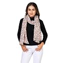 AQVA Printed Cotton Scarf for Women, Lightweight Soft Scarves Stoles for Summer &amp; Winter (Size: 43 X 75 Inches)