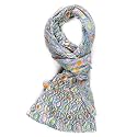 AQVA Printed Cotton Scarf for Women, Lightweight Soft Scarves Stoles for Summer &amp; Winter (Size: 43 X 75 Inches)