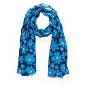 AQVA Printed Cotton Scarf for Women, Lightweight Soft Scarves Stoles for Summer &amp; Winter (Size: 43 X 75 Inches)