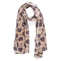 AQVA Printed Cotton Scarf for Women, Lightweight Soft Scarves Stoles for Summer &amp; Winter (Size: 43 X 75 Inches)