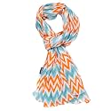 AQVA Printed Cotton Scarf for Women, Lightweight Soft Scarves Stoles for Summer &amp; Winter (Size: 43 X 75 Inches)