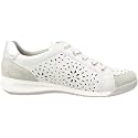 ARA Women's 1234456 ROM Sneaker, White Pebble White Silver, 5 Big Kid