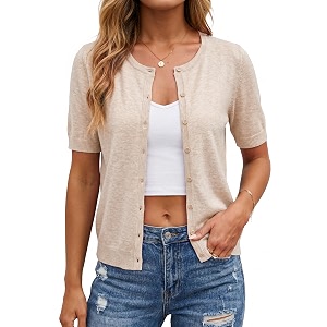 ArachCloz Womens Wool Blend Cropped Business Casual