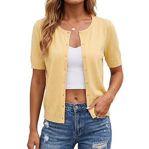ArachCloz Womens Wool Blend Cropped Business Casual