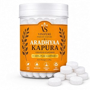 Aradhyaa Camphor Tablet 100g Jar - Pack