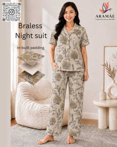aramae braless night wear Women Floral Print