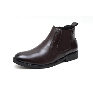 ARAMISH Mens Genuine Leather Chelsea Boots