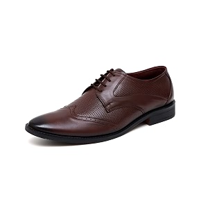 ARAMISH Mens Genuine Leather Brogue Oxford Formal
