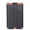 Aramox 15W Monocrystalline Solar Panel Charger with Dual USB C 5V/2A Ultra Portable for Phones Tablets Cameras Lightweight Fast Charging Outdoor Hiking Camping