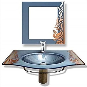 aranaut 017 wash basin set grey polished finish