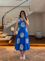 Arangetram Printed Self Design Viscose Rayon A-line