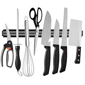 aranka 13 inch magnetic knife holder wall mounted multipurpose tools scissor knives strip bar rack organizer