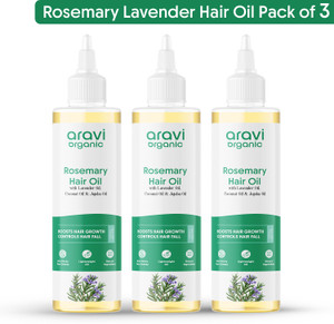 Aravi Organic Rosemary Lavender Hair Oil for