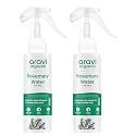 Aravi Organic Rosemary Water Hair Spray with Aloe Vera & Rice Water | Stimulates Hair Follicles, Boosts Hair Growth & Thickness, Reduces Hair Fall, Breakage & Dandruff | For Men & Women - 100ml