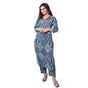 Arayna Womens Pure Cotton Printed Kurta Set