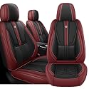 Arazi Front Car Seat Covers for Chevrolet Chevy Camaro 2016-2024,Black&amp;Red