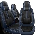 Arazi Front Car Seat Covers for Chevy Camaro 2016-2024,Black&amp;Blue Luxury