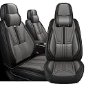 Arazi Front Car Seat Covers for Chevy Camaro 2016-2024,Black&amp;Gray Luxury