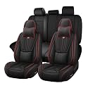 Arazi Seat Covers Full Set for Chevy Camaro 2016-2024,Black&Red Line Luxury