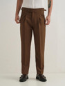 ARBIA FUNKI Men Straight Fit Khaki Polyester