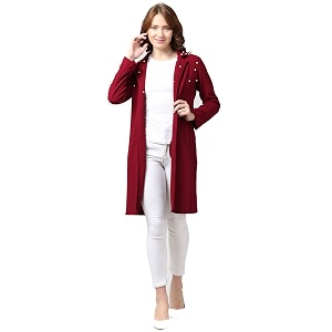 arbiter collection full sleeves embellished pearl shrug for women39s