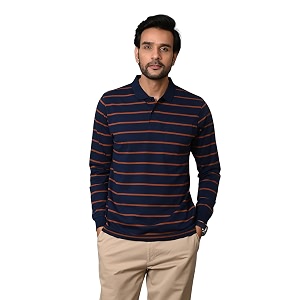 ARBOUR Men Polo Neck Half Sleeves Cotton