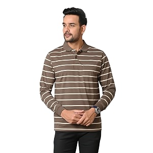 ARBOUR Men Polo Neck Half Sleeves Cotton