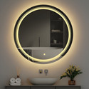 ARC homes & memorials 18*18 inch Led Mirror for Bathroom and Living Room Lighted Mirror