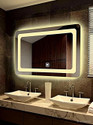 ARC homes & memorials Modern Designed Wall Mounted Mode Backlit Lighted Mirror With Touch Sensor Bathroom Mirror (Rectangle Finish : polished)