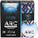ARC Teeth Whitening Strip Kit with Blue Light, 28 Strips (14 Count Pack)