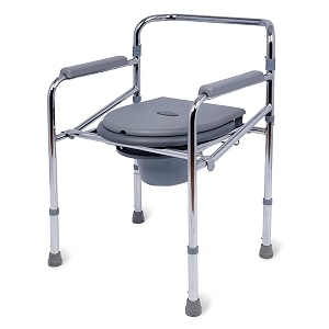 arcatron 3-in-1 commode chair for toilet use portable toilet chair for adults height adjustable and foldable toilet seat for old age people strong frame potty chair for adults made in india