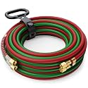 ARCCAPTAIN Grade T Oxygen Acetylene Hose, 1/4" x 50 FT
