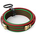 ARCCAPTAIN Grade T Oxygen Acetylene Hose, 1/4" x 25 FT