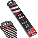 ARCCAPTAIN TIG Welding Tungsten Electrode 10-Pack 1/16"x 7" (Red)